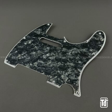 TD® Spare Parts - Telecaster Pickguard Single Coil Neck / 3 Ply | Black Pearloid