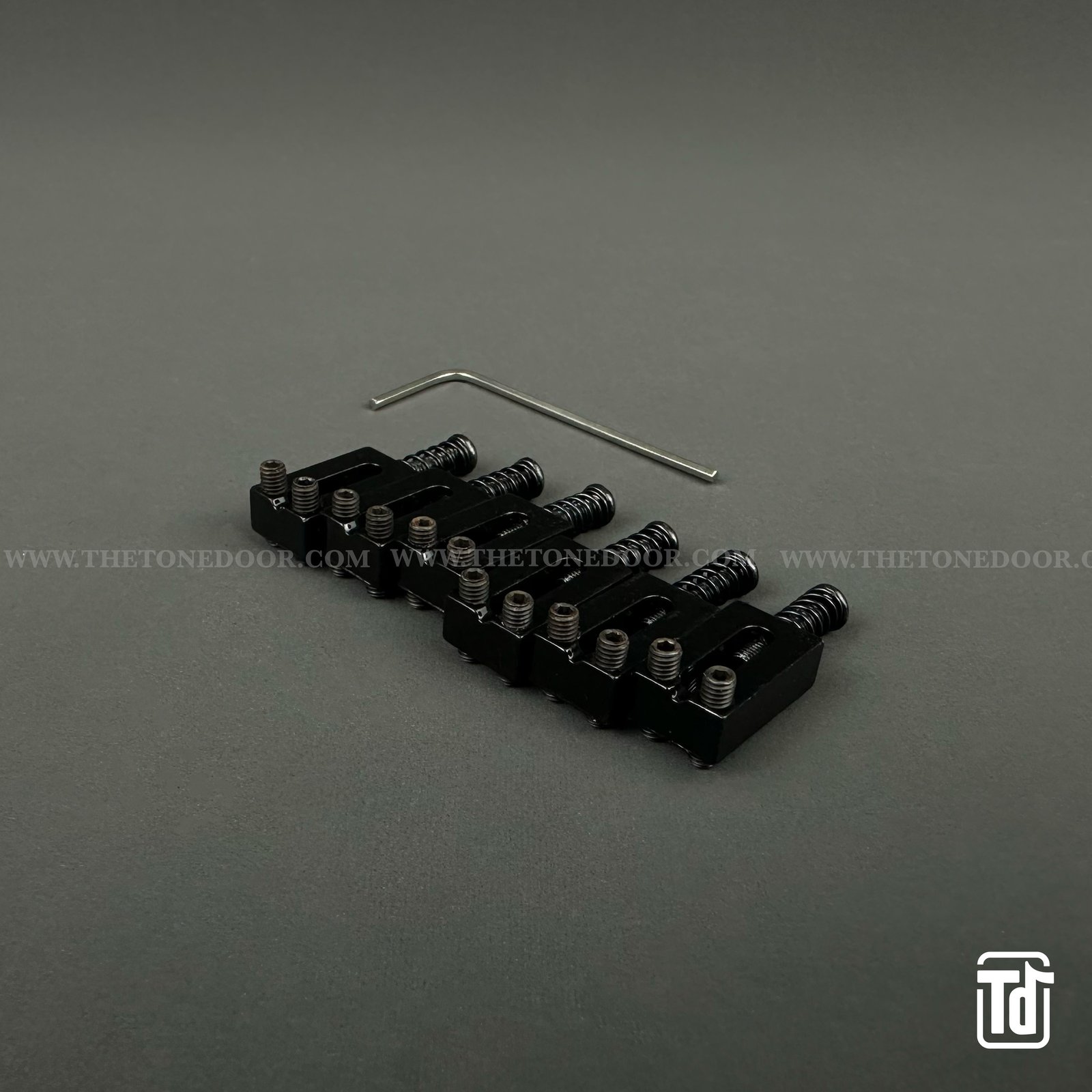 TD® Spare Parts – Generic 6 String Electric Guitar Block Saddles bblack